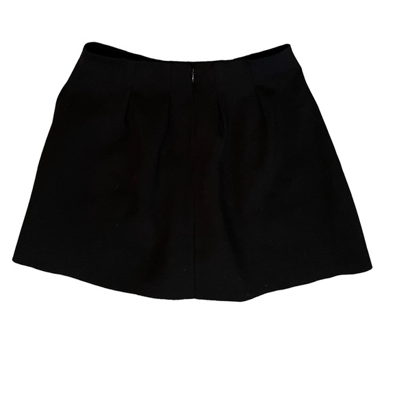 Madewell Black Pleated Fit and Flare Mini Skirt 4 - Picture 2 of 6